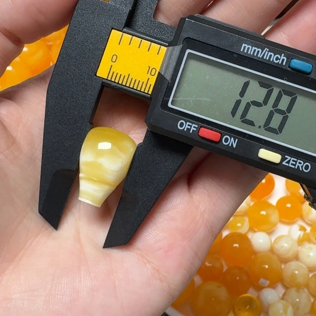 琥珀未镶嵌裸石蜜蜡三通