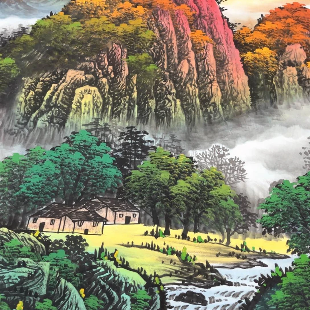 国画国画作品老师手绘