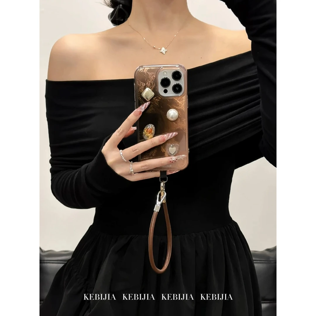 复古贵气精致气质挂绳防摔适用于苹果17promax16/15/14手机壳