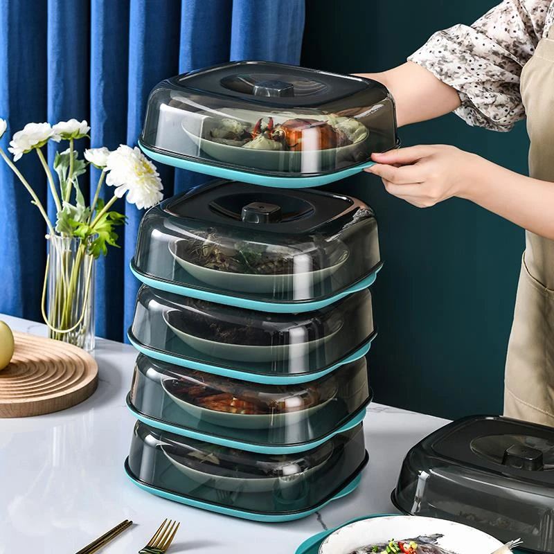 新款菜罩家用菜盖菜罩厨房可叠加保温汤罩多功能冰箱收纳盒防尘罩