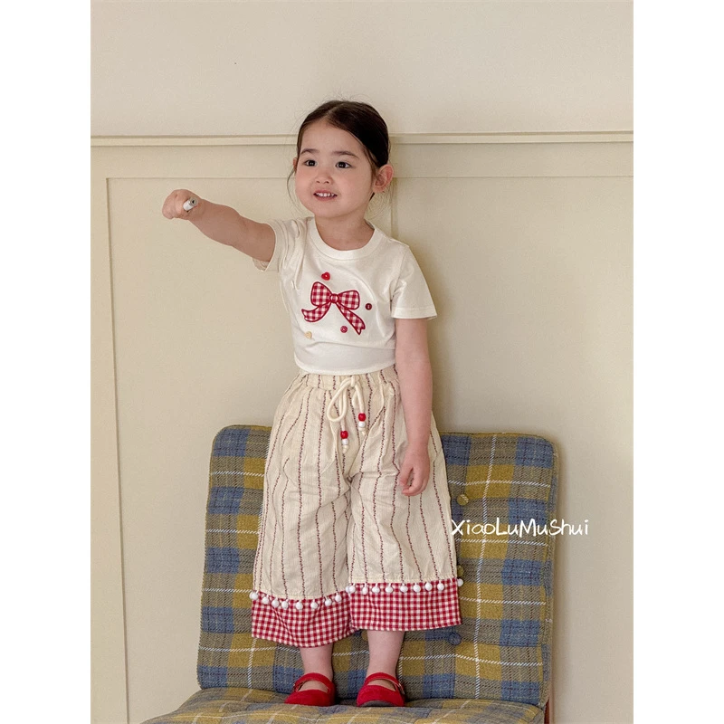 AC547~XLMS·25夏~蝴蝶结T恤25229