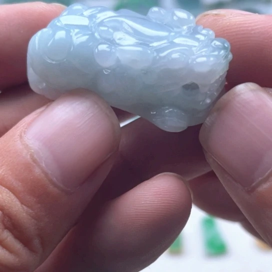 翡翠未镶嵌颈饰翡翠口含珠貔貅