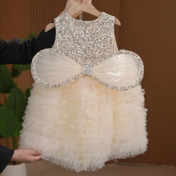 【NORA】女童公主裙夏季蝴蝶翅膀礼服轻收奢高端洋气女孩生日连衣裙