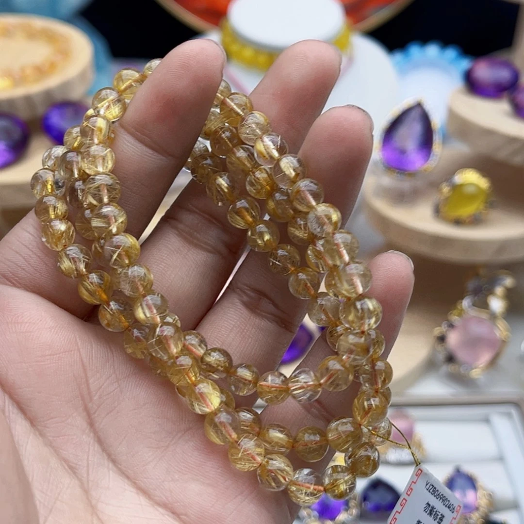 水晶手串未镶嵌天然