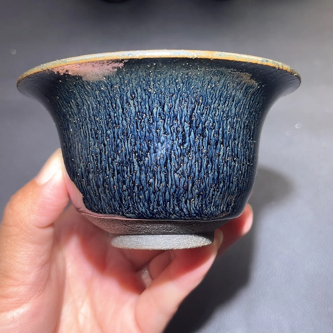 茶盏柴烧建盏主人杯032