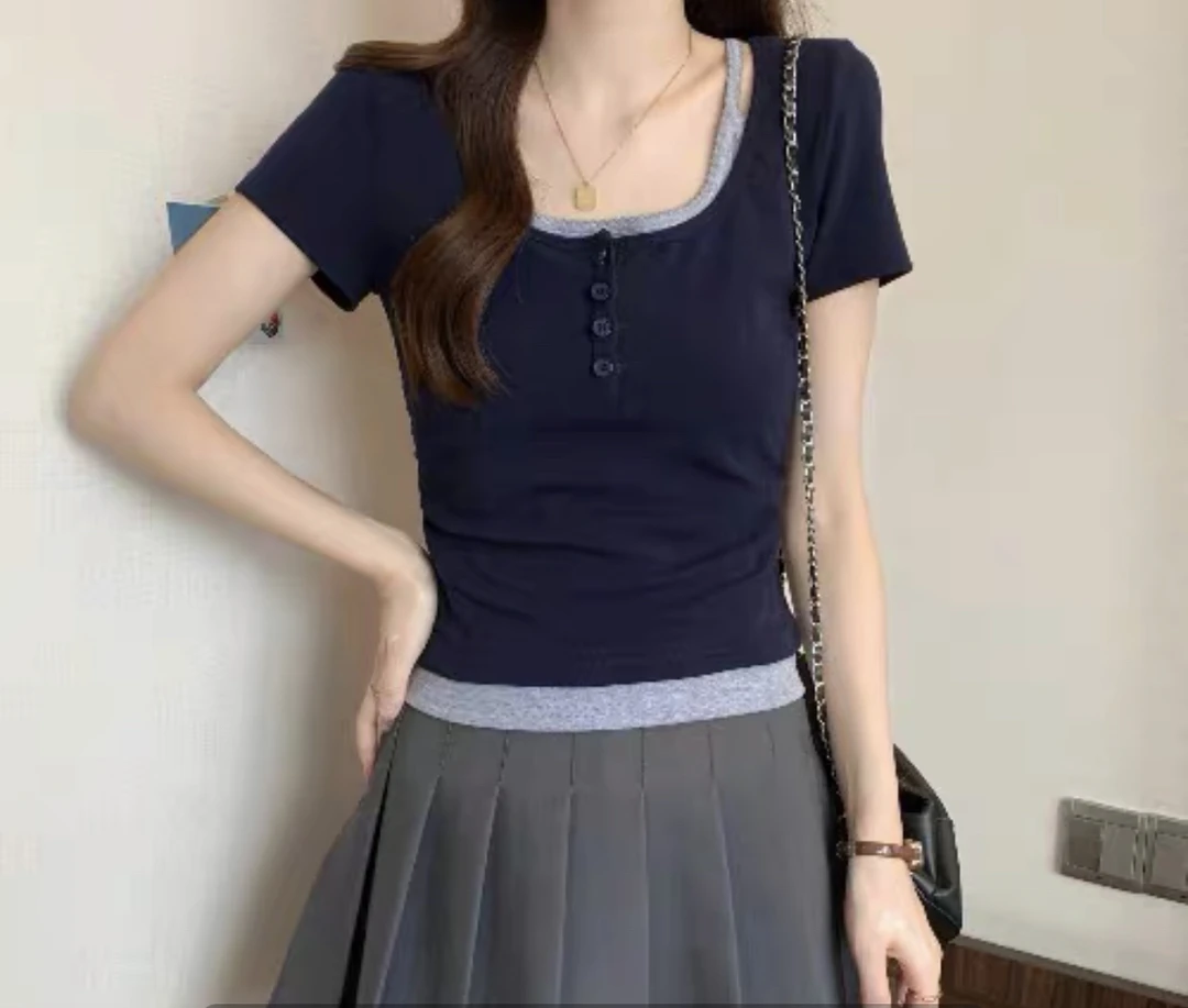 修身时尚短袖，自行备注