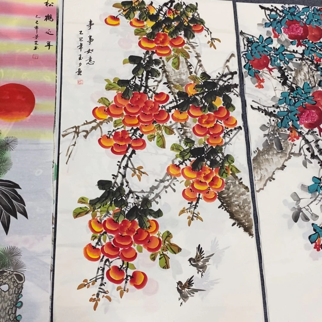 国画尺寸140✖️70四尺手绘画