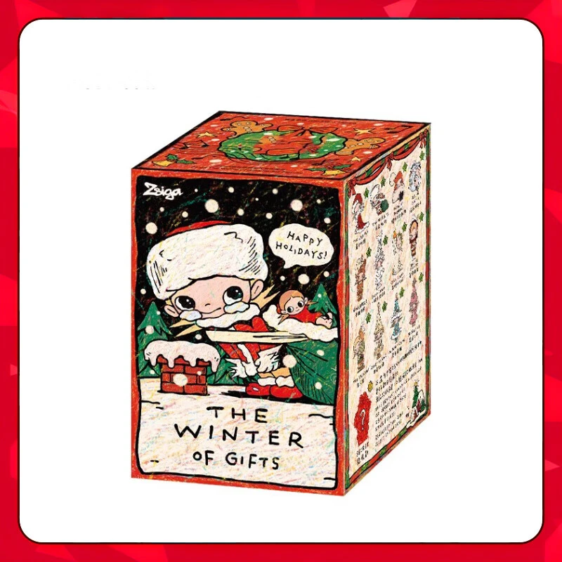 Zsiga收礼物的冬天手办盲盒公仔摆件潮流玩具人偶女节日圣诞礼物
