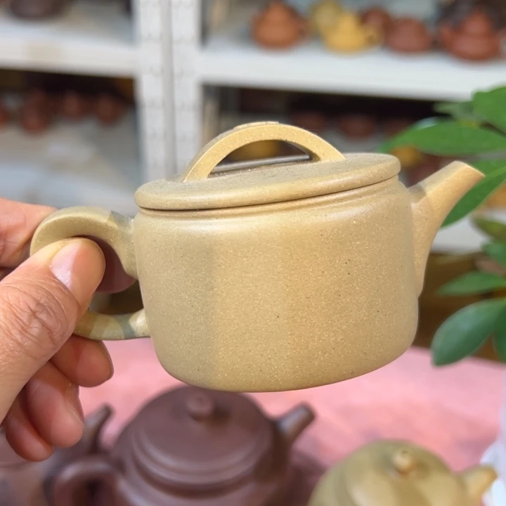 紫砂茶壶本绿汉瓦120cc