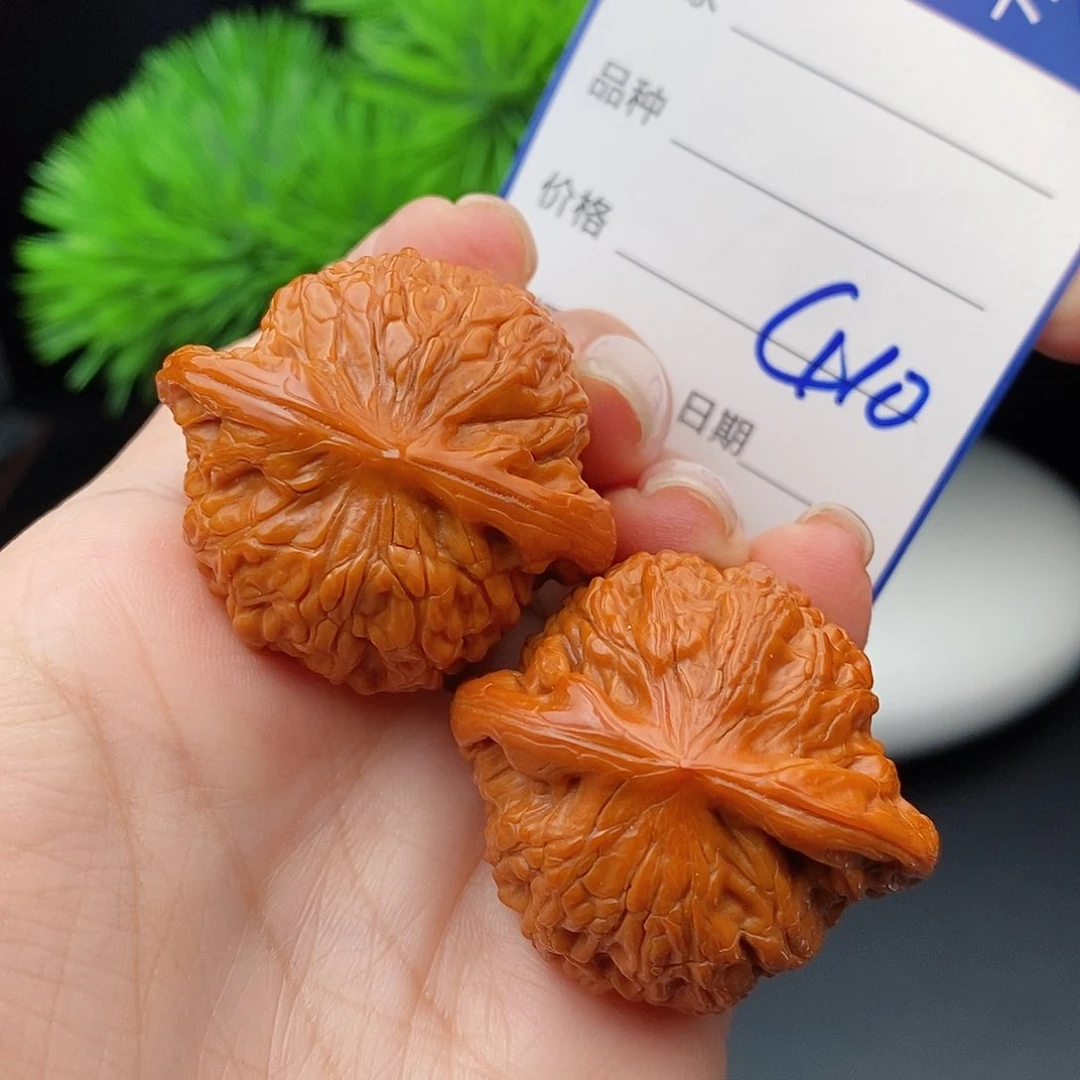 文玩核桃把件38山地磨盘410