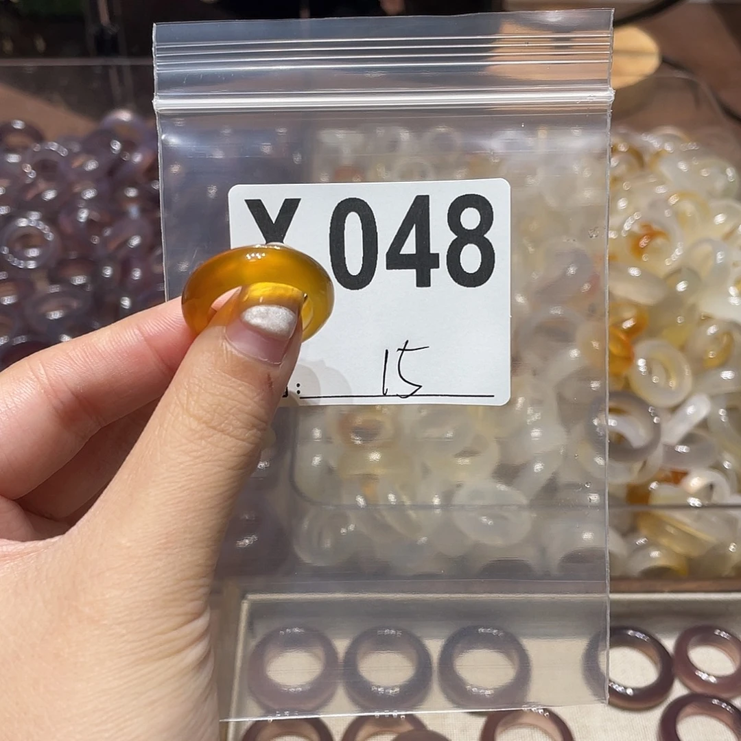 玛瑙/玉髓未镶嵌戒指048