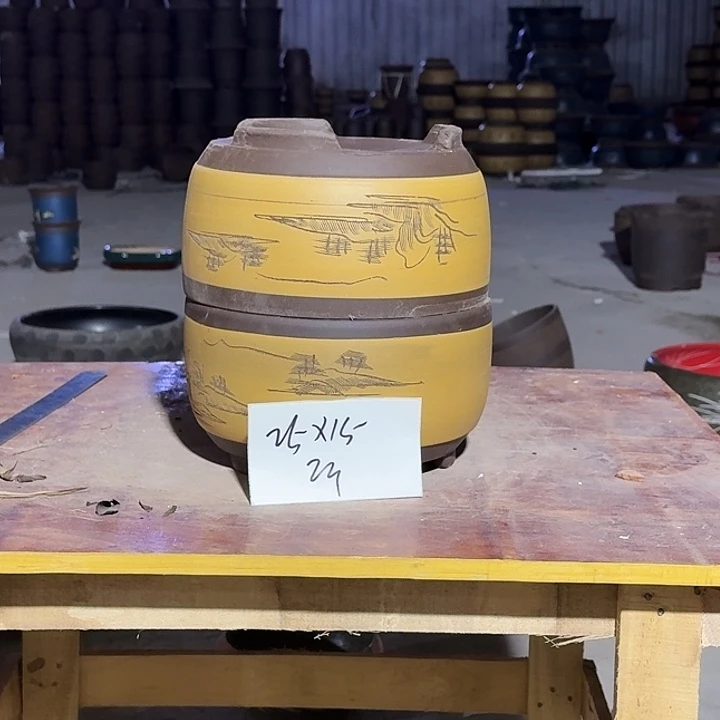 紫砂花盆手工制作4