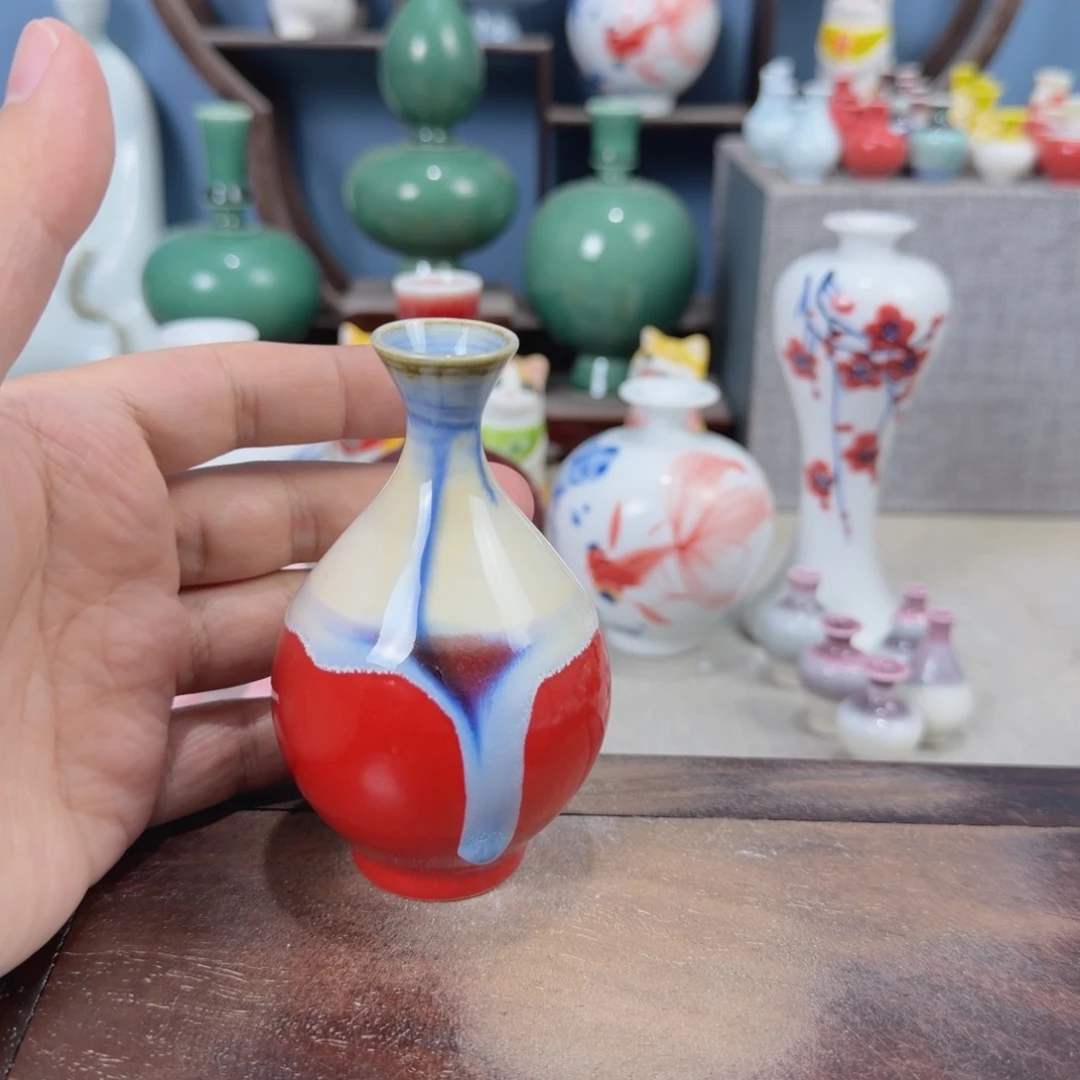 陶瓷手工小花器摆件