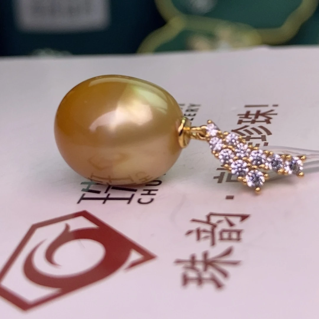 颈饰银S925镶嵌海水珍珠