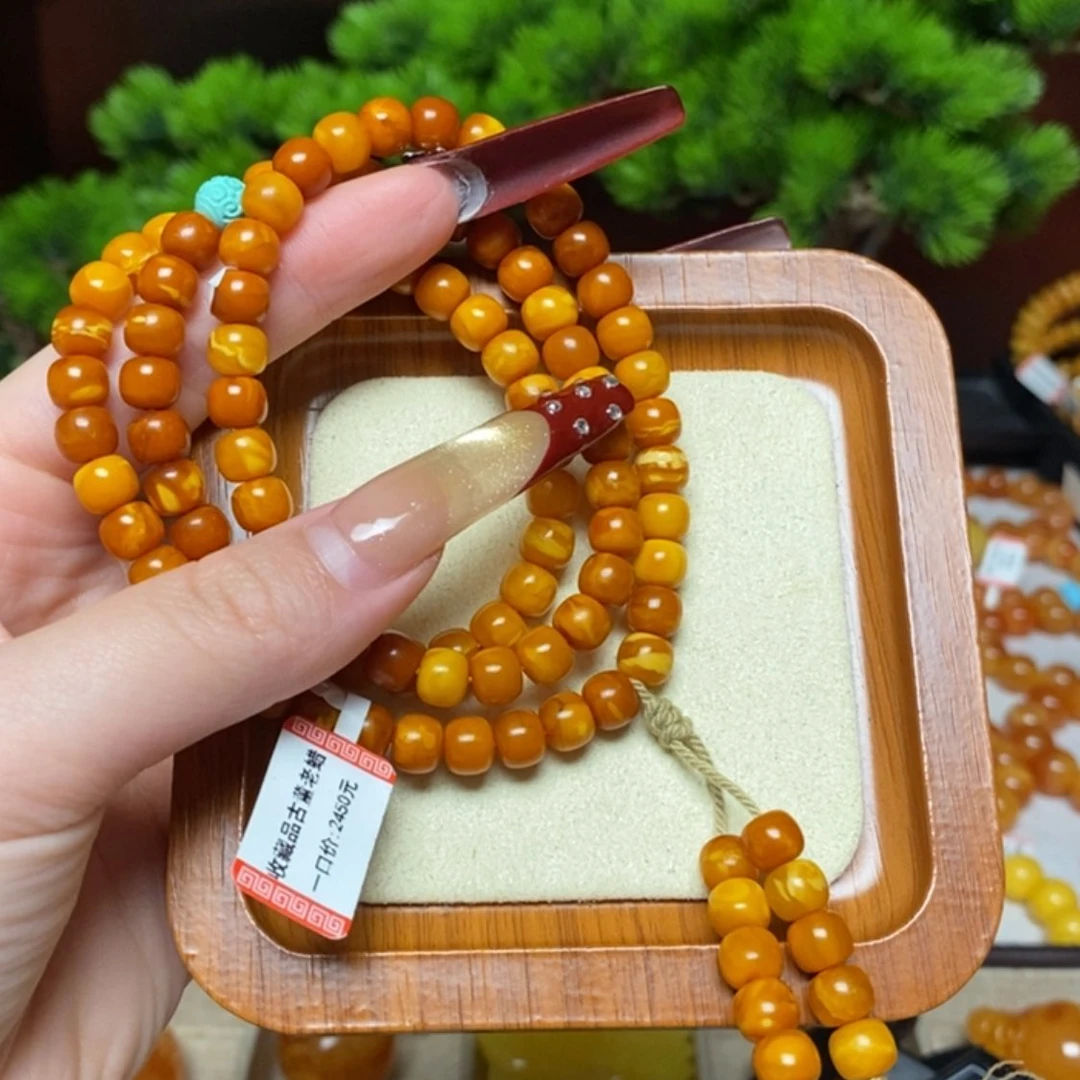 【闪购商品】手链蜜蜡未镶嵌王*鱼手串