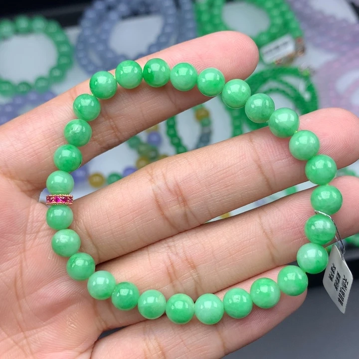 翡翠未镶嵌毛衣链