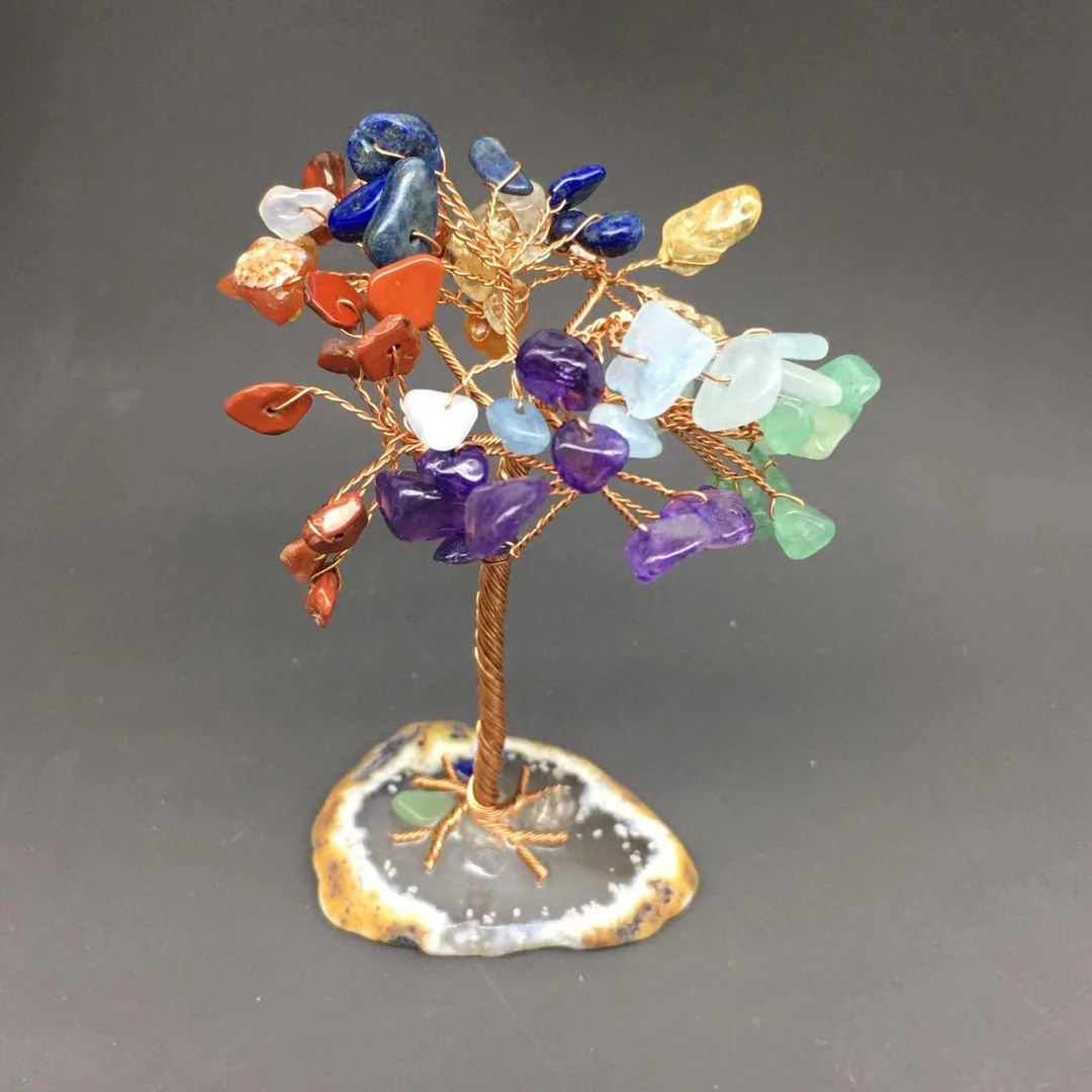 Z174-多宝水晶生命树小摆件多样性发货