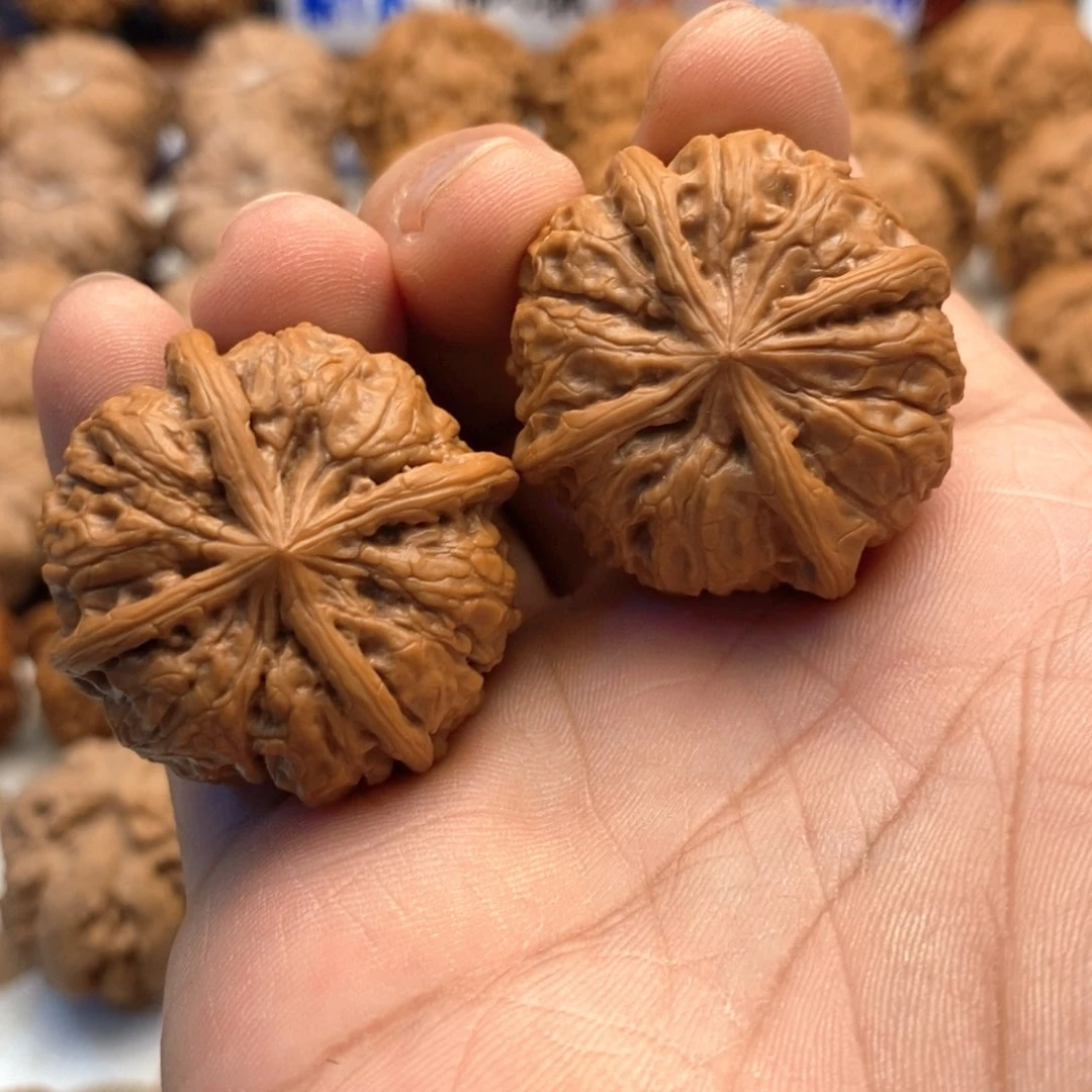 【闪购商品】文玩核桃把件36尺 雨花石正四棱 4