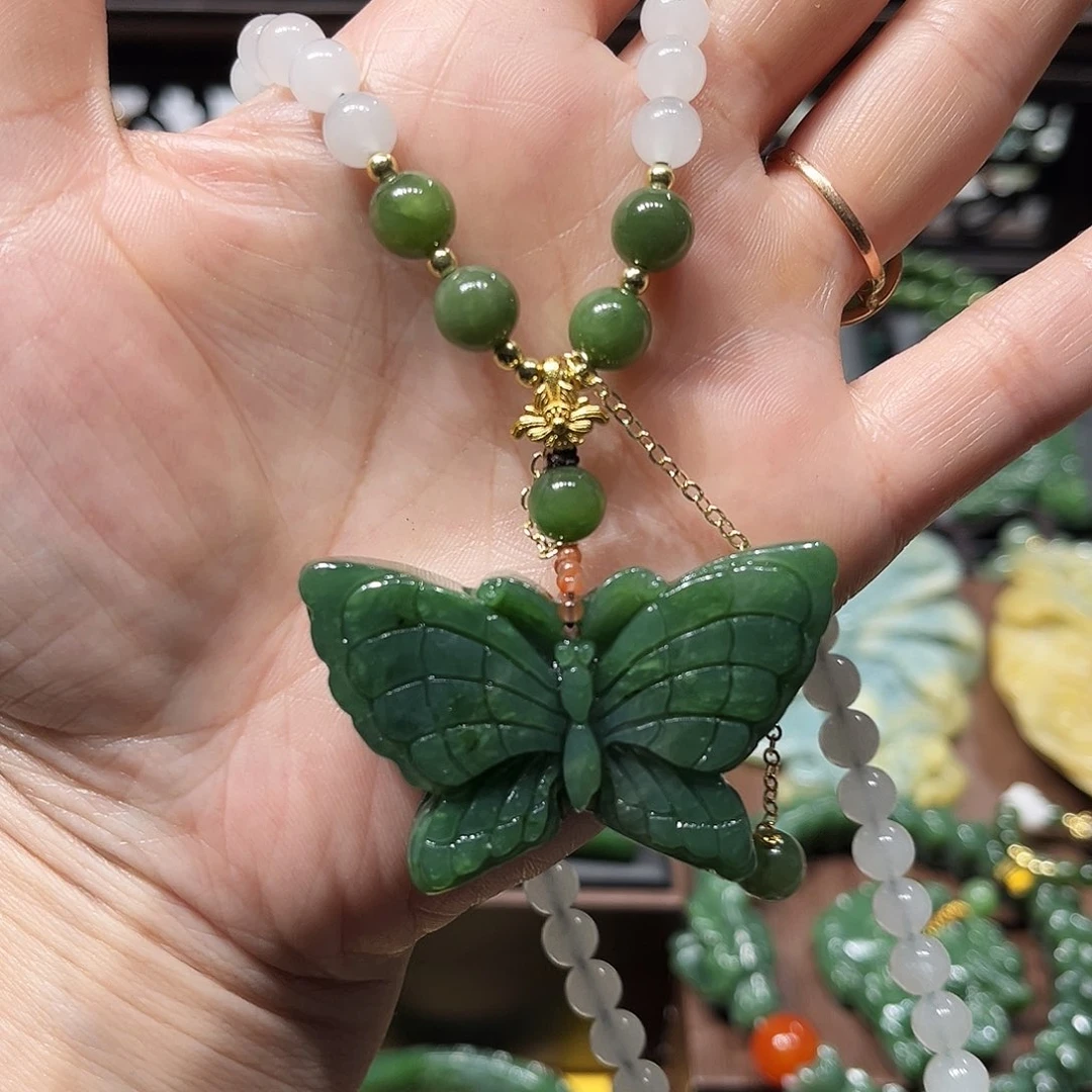 未镶嵌蛇纹石玉吊带