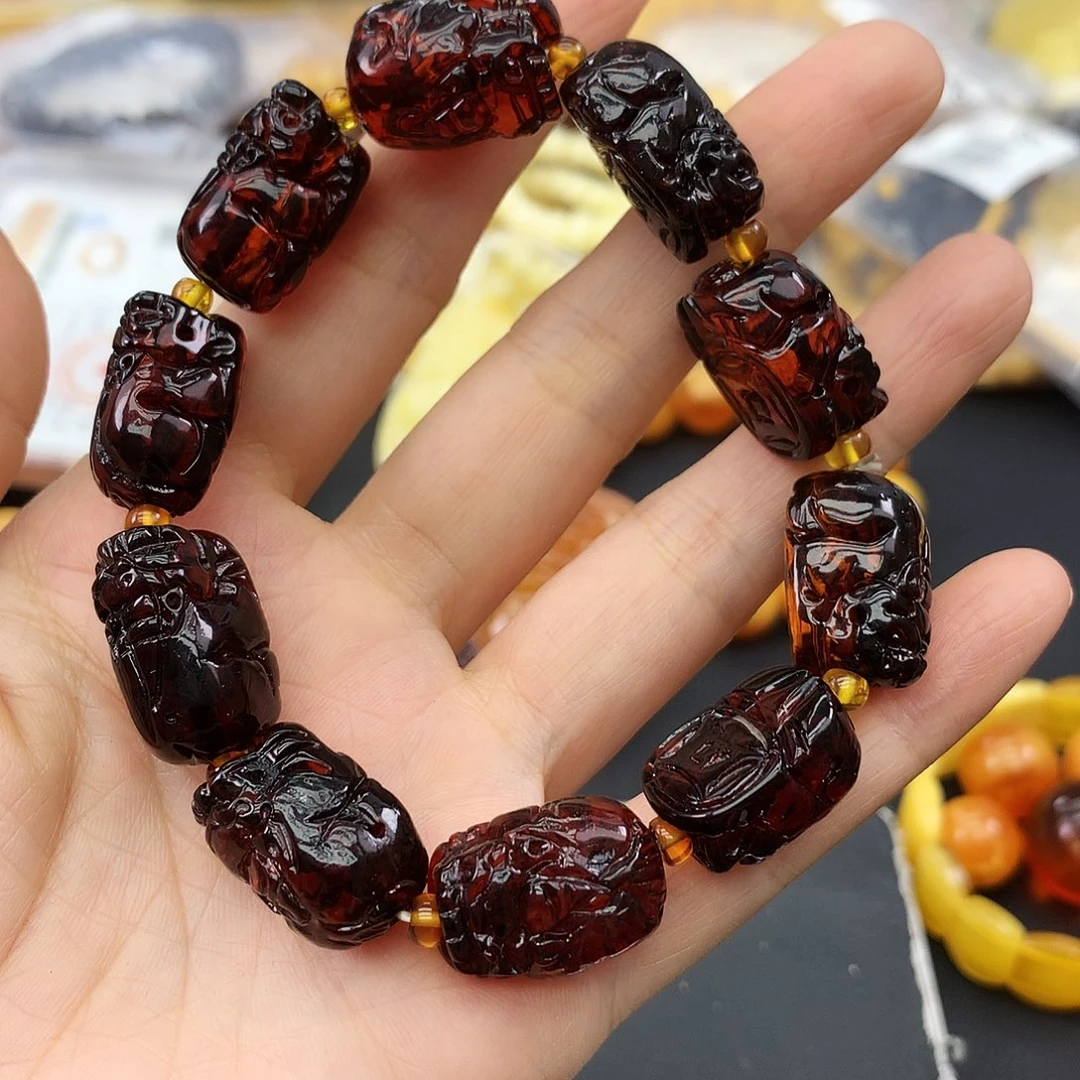 琥珀未镶嵌珠宝奇石