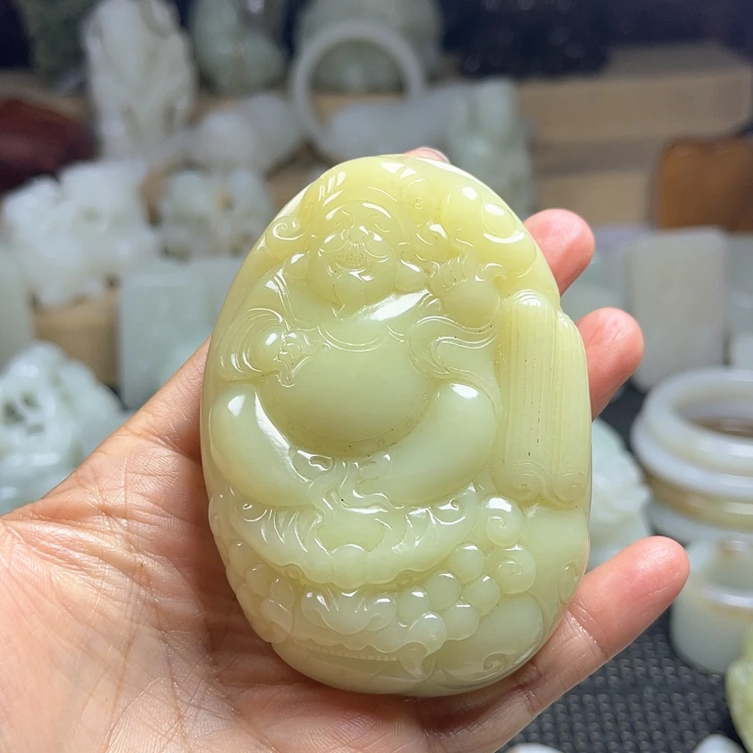 马***傅和田玉（糖玉）未镶嵌挂件