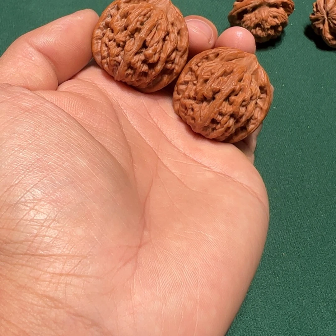 那***羊文玩核桃把件麦虎34全品
