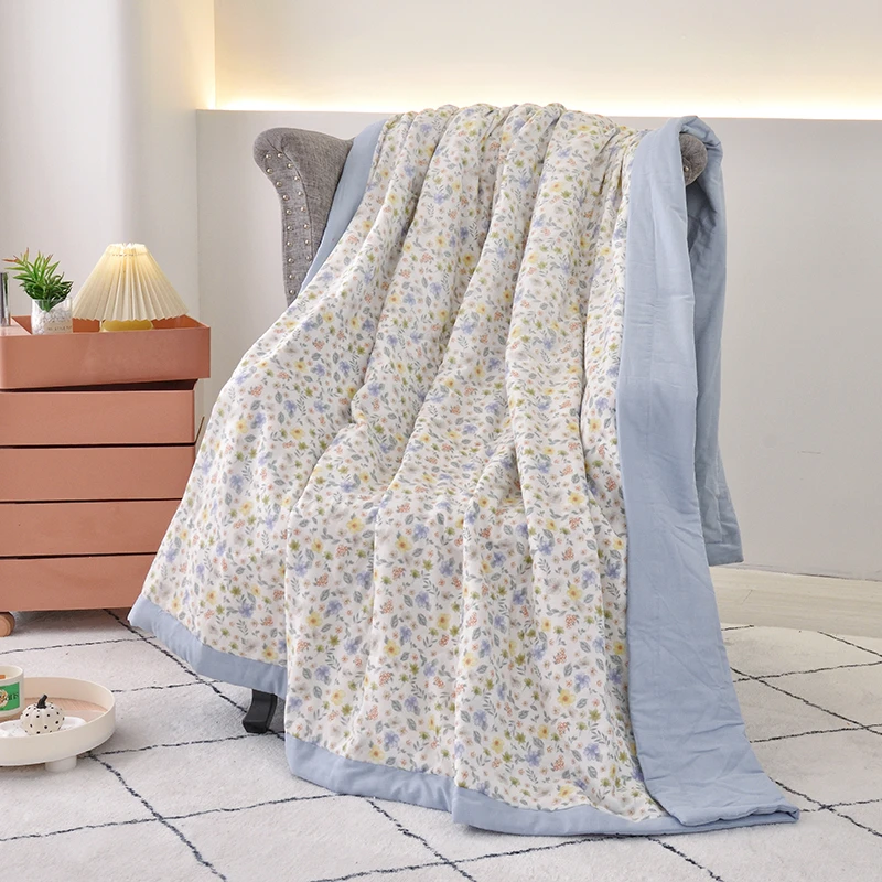 玛万生活双层纱夏被