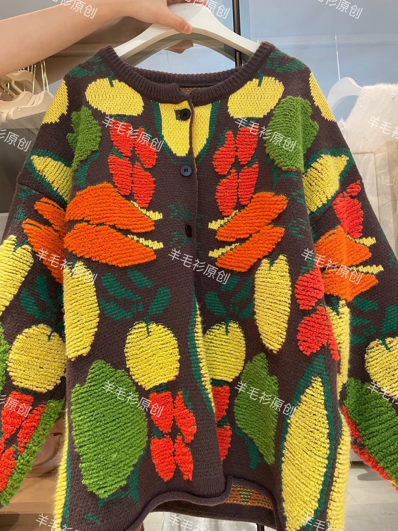 加厚薄款拼接常规袖拼色毛针织衫女装针织衫宽松冬季