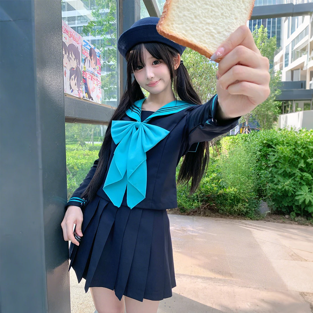 【青三本】原创正版初音色JK水手服绀色短袖制服日系学院风夏季套装