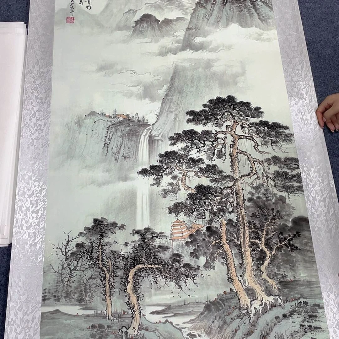 国画作品小姐姐放漏…
