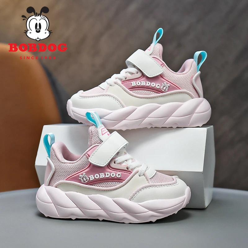 【粉丝福利】巴布豆女童鞋舒适儿童休闲鞋新款中大童防滑运动鞋5063