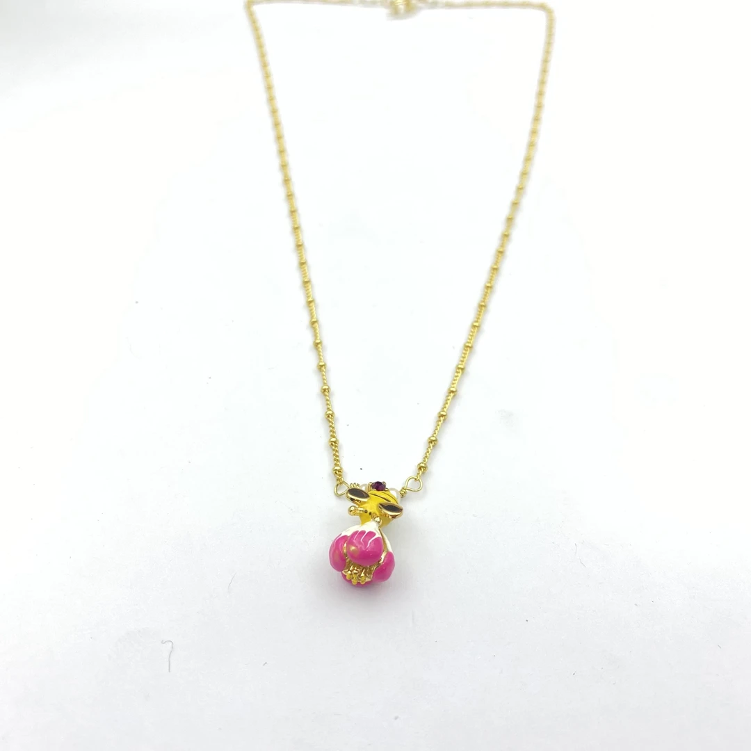 铜合金项链 P4ALE-01050 项链百搭小众时尚轻奢气质