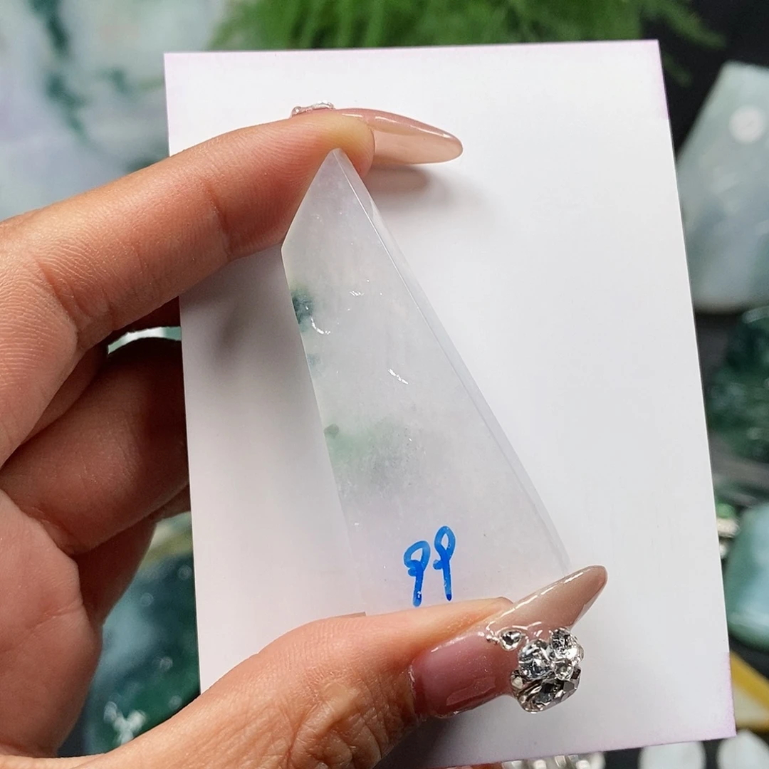 翡翠颈饰未镶嵌缅甸天然a货翡翠挂件