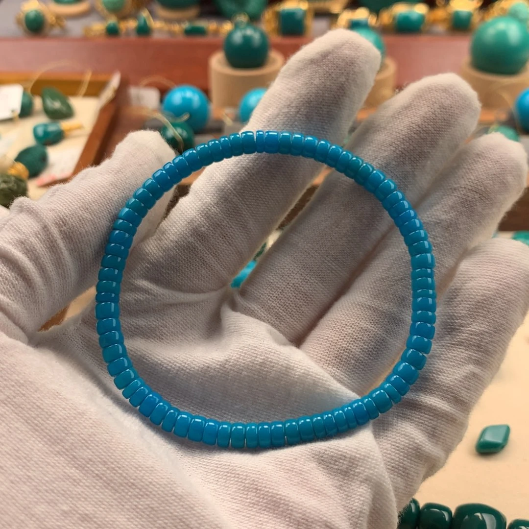 未镶嵌绿松石珠宝半成品