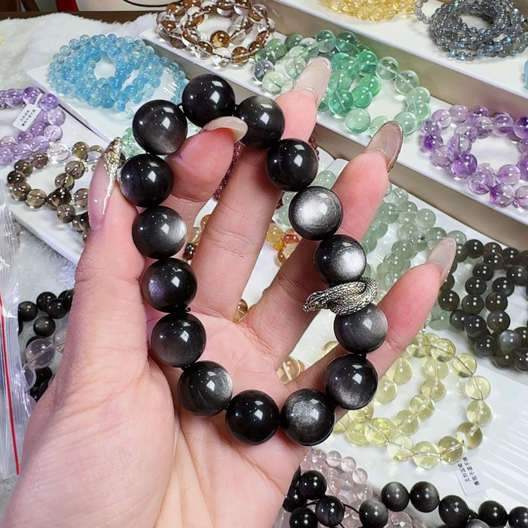 水晶手链未镶嵌R****a银耀14