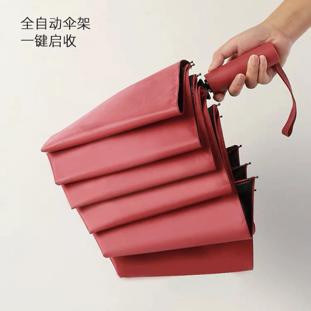 F2519 坑风雨伞全自动加大加固女晴雨两用大号男