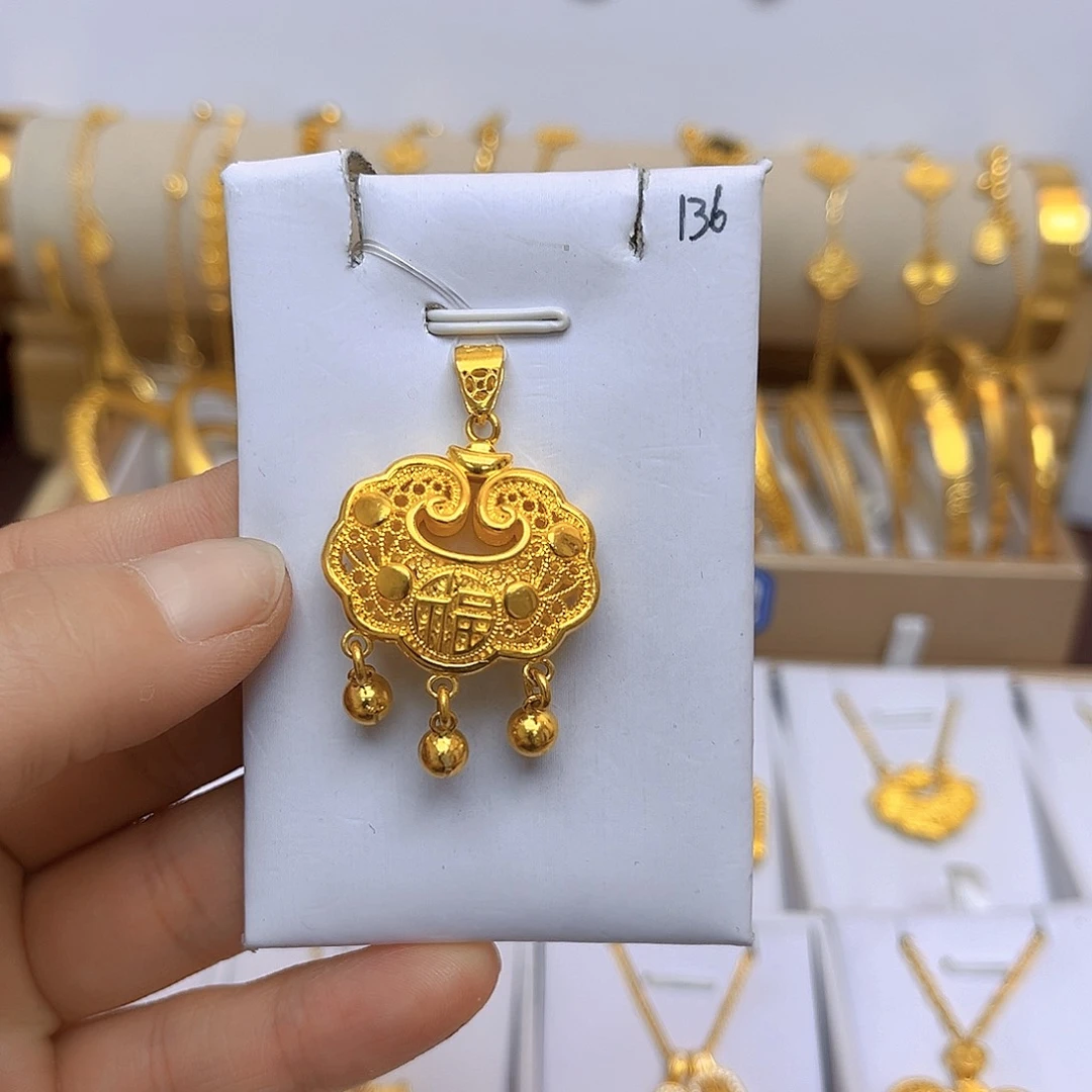 足银无铃铛如意锁