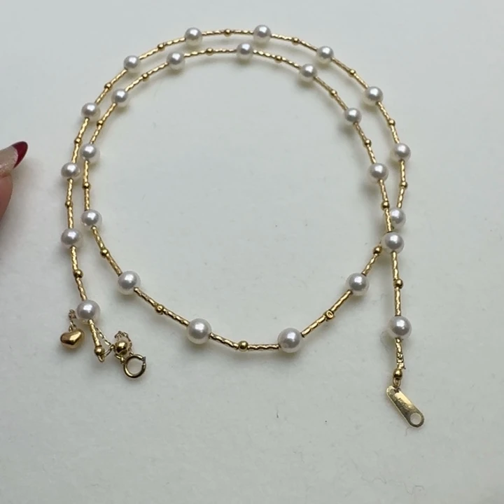海水珍珠颈饰18K金镶嵌