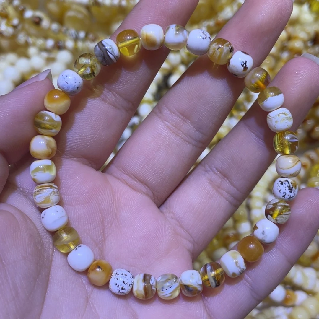 蜜蜡未镶嵌珠宝奇石6.5m