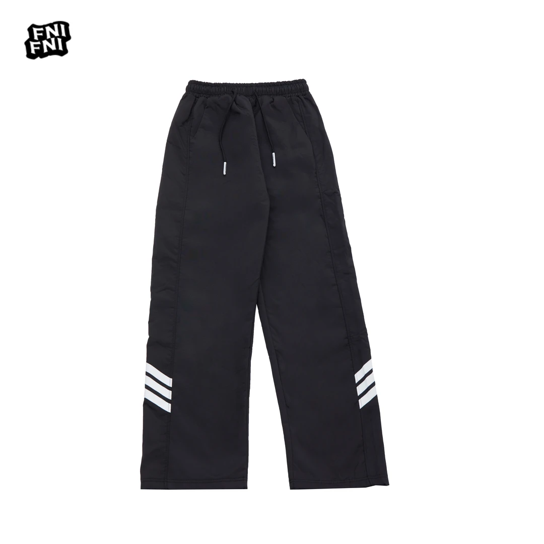 国潮美式复古流行休闲工作裤加绒男女同款早秋冬季新款