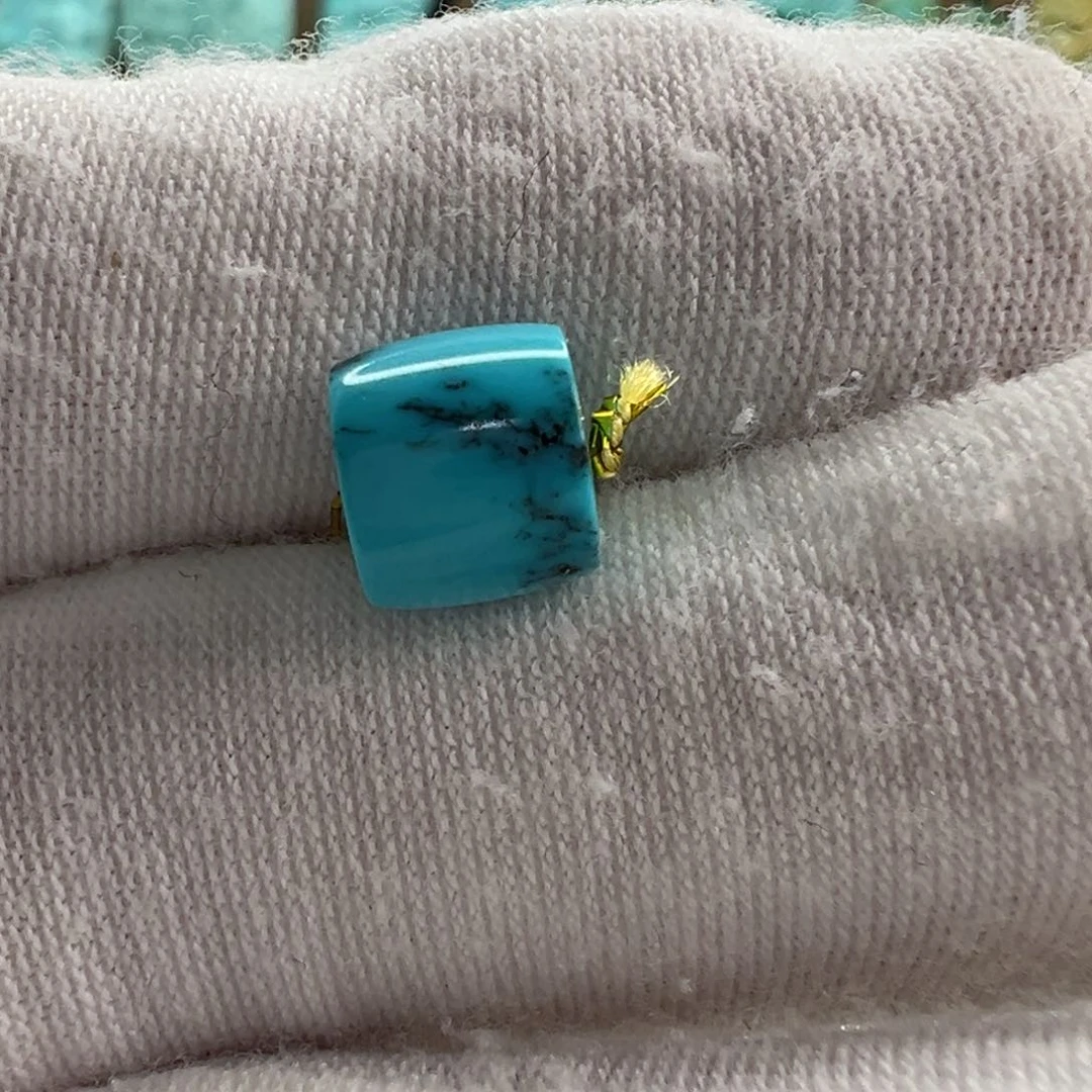 未镶嵌绿松石直切珠8x7mm