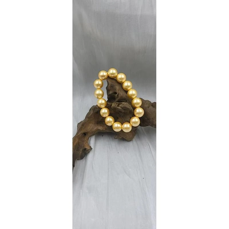 黄色金色光珠简约风手串~