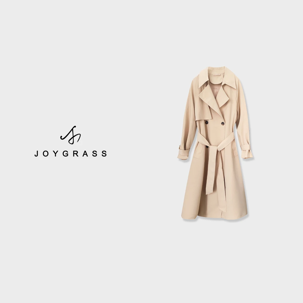 AJOYGRASS(乔伊)时尚风经典收腰款风衣F-05120