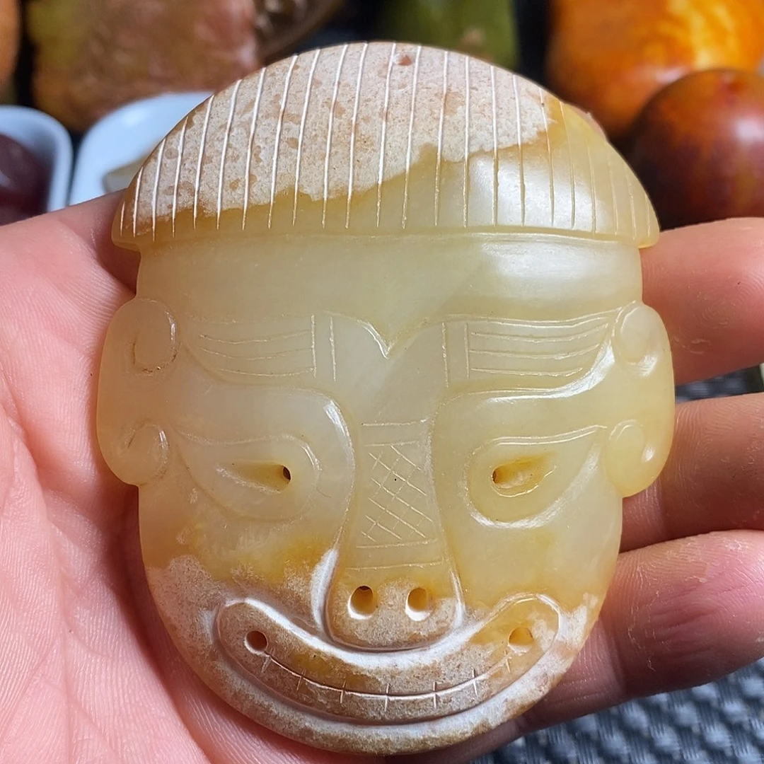 蛇纹石玉合金颈饰