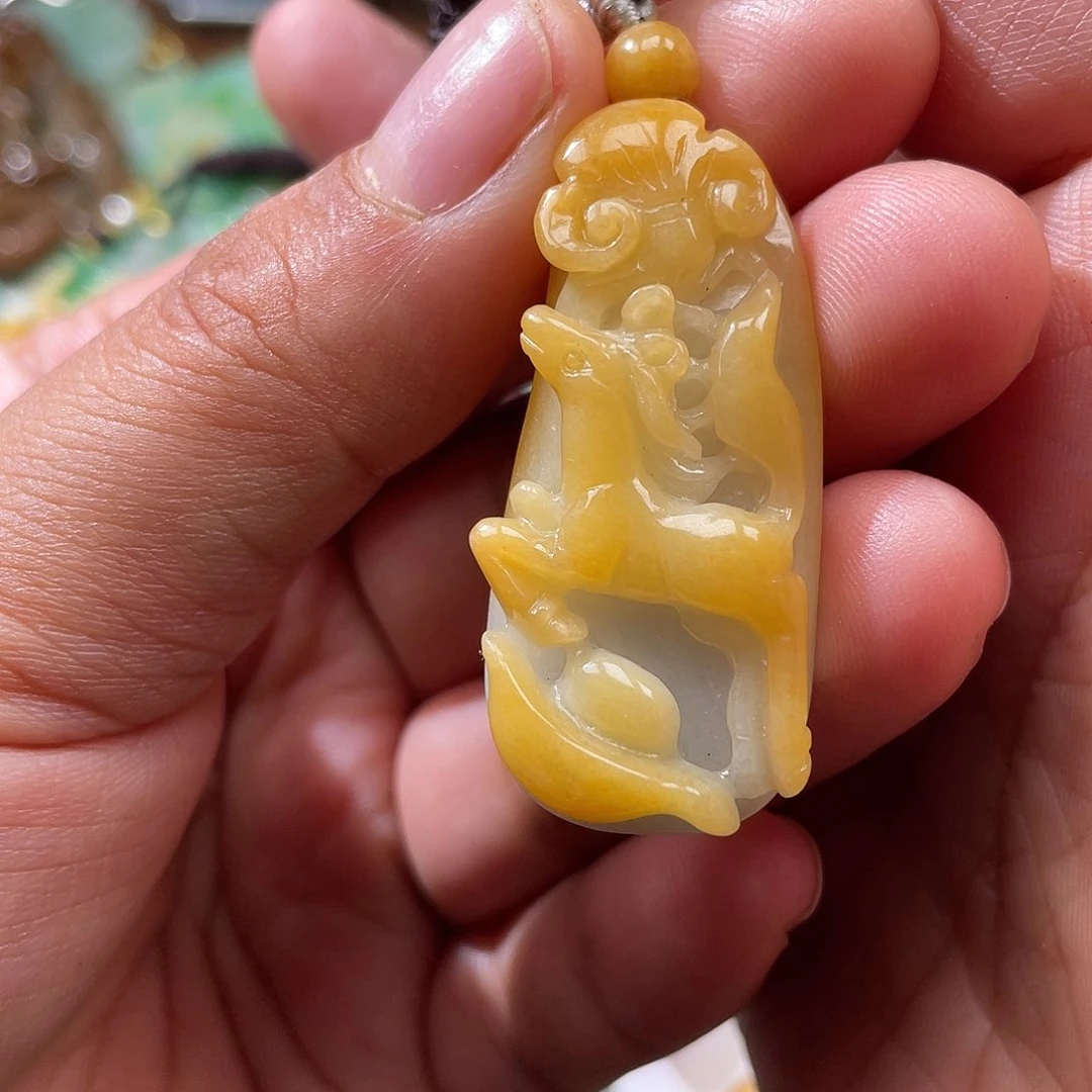 颈饰未镶嵌翡翠翡玉缘翡翠