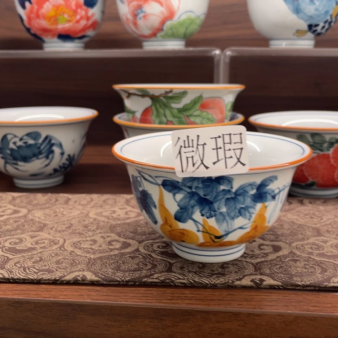 有瑕釉下彩纯手绘