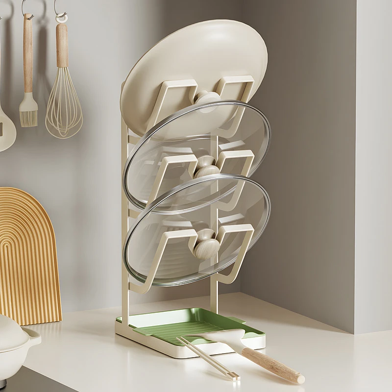 厨房用品锅盖架子置物架多功能收纳锅铲架台面多层家用锅盖架