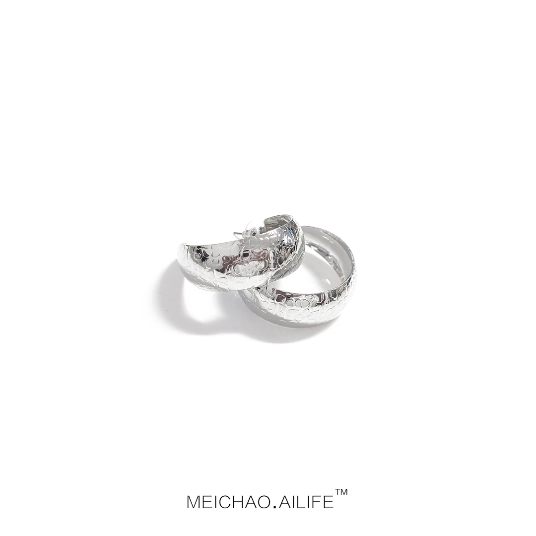 铜合金耳饰 LELE CONCEPT |计师款理石纹耳圈SP0218