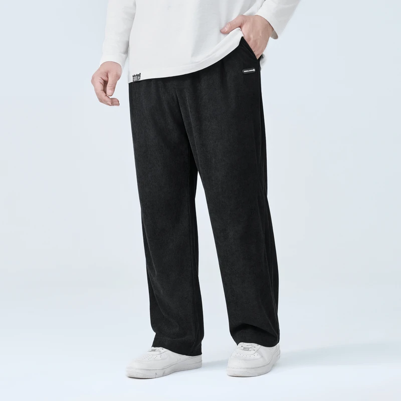 半墨大码男士直筒裤春秋季胖子休闲长裤子男士宽松加肥加大号3270