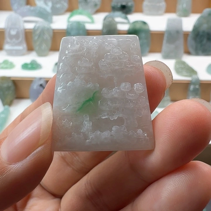 翡翠未镶嵌项链翡翠